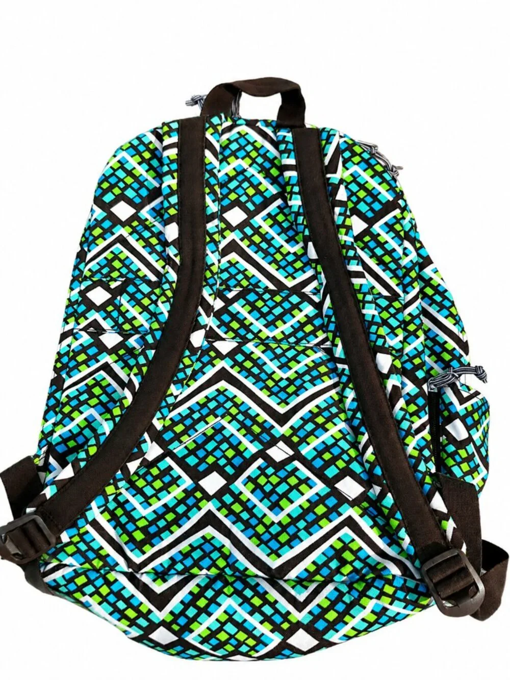Vera Bradley Rain Forest Lighten Up Backpack Laptop Travel Retired Print